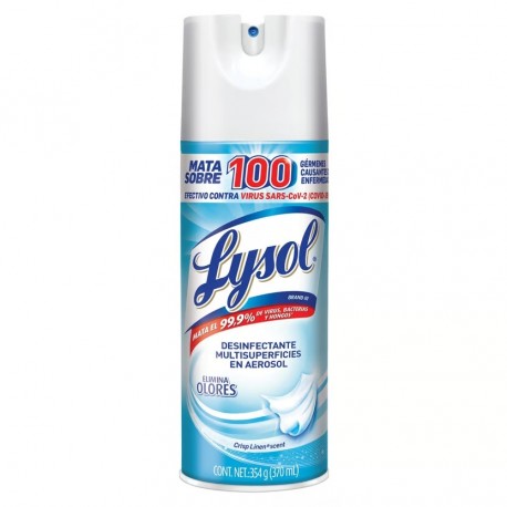 Desinfectante Lysol En Aerosol Crisp Linen 12.5 Onzas