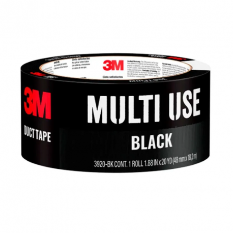 Cinta Adhesiva 3M 18.2 Metros Negra 