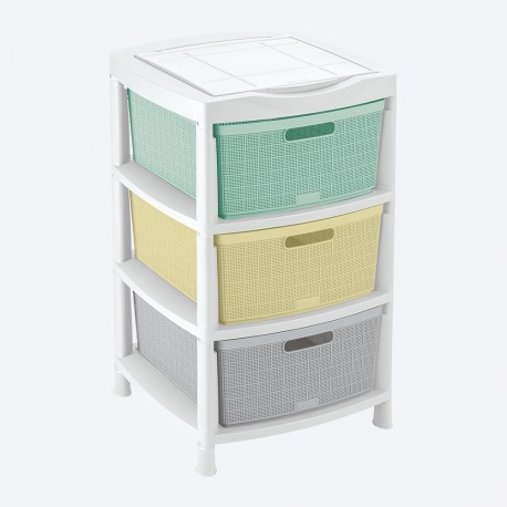 Cajonero Fique 3 Gavetas Bebe Rimax