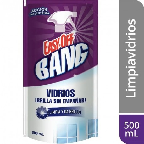 Limpia Vidrios Easy Off Bang Cristal Regular 500 Ml