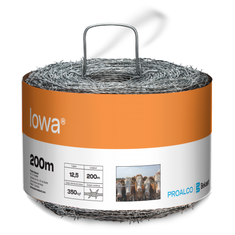 Alambre de Puas Iowa 12.5 X200Mts Proalco