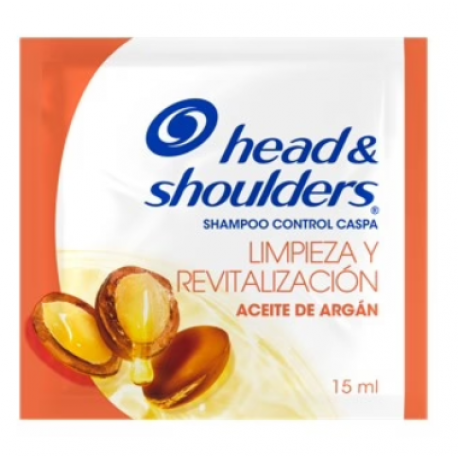 Shampoo Head & Shoulders Aceite De Argán 15ml x 12 Sobres