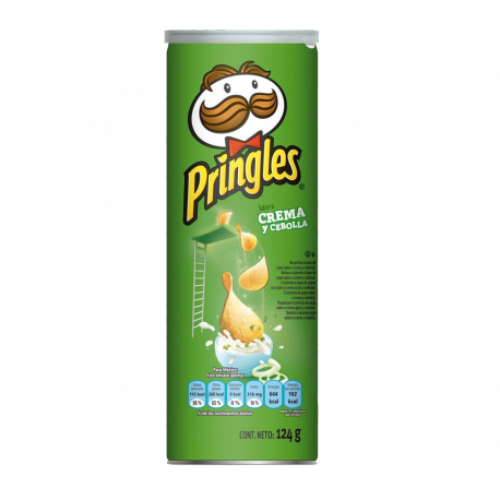 Papas Pringles Crema y Cebolla x124Gr