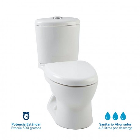 Sanitario Kiddy Ecoflush Corona Blanco