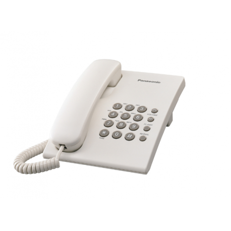 Teléfono Alambrico Panasonic TS500 Blanco