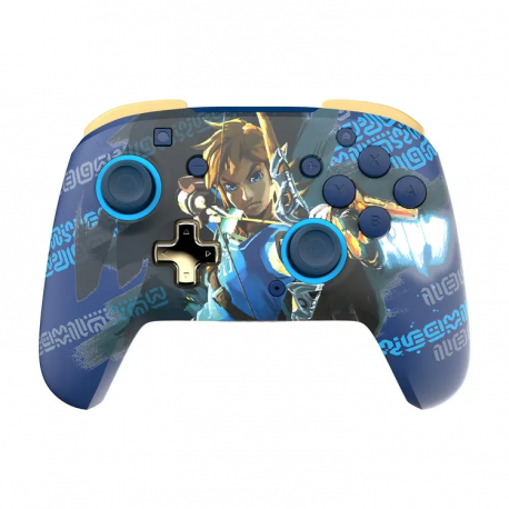 Control PDP Inalámbrico para SWITCH Glow Link (Zelda) Azul