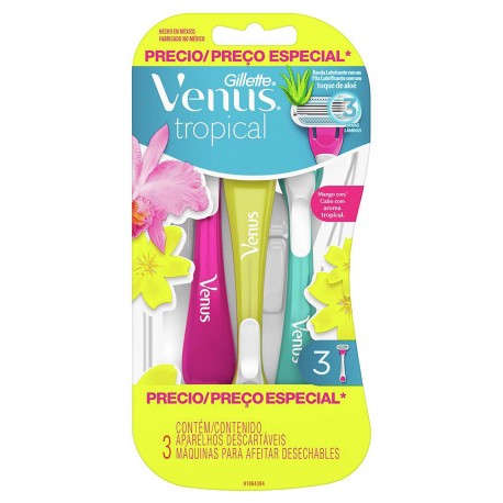 Cuchilla de Afeitar Venus Tropical X 3Unds