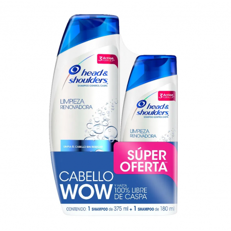 Shampoo H&S Limpieza Renovadora  x 555 ml