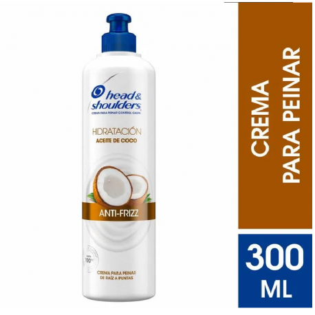 Crema Para Peinar Head & Shoulders Hidratación Anti-Frizz Aceite De Coco x 300 ml