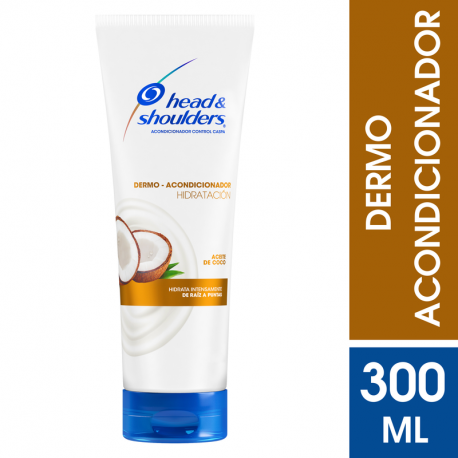 Head & Shoulders Hidratación Aceite De Coco Acondicionador Control Caspa 300 ml