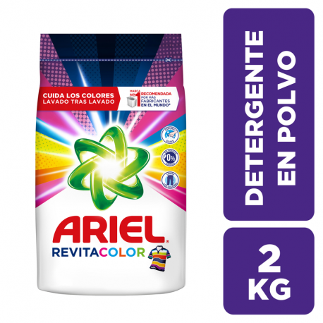 Detergente en polvo Ariel Revitacolor Jabón 2 Kg