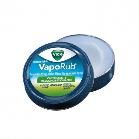 Vick VapoRub Ungüento Lata 12 g para la congestión nasal, tos y dolores musculares