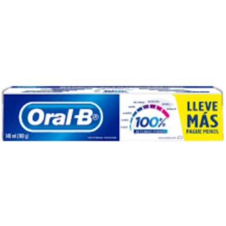 Crema Dental ORAL-B 100% 140ml