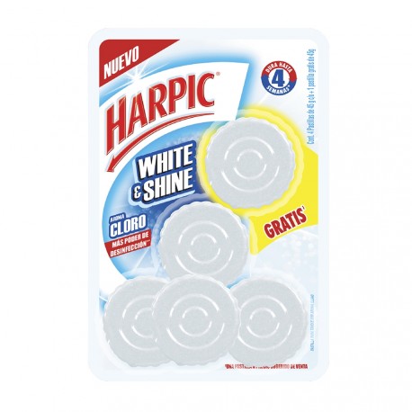 Pastillas para Inodoros Harpic Desinfectante X5 Und
