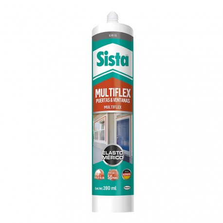 Sellador Sista Elastomérico Gris 280 Ml Sista 1 pza