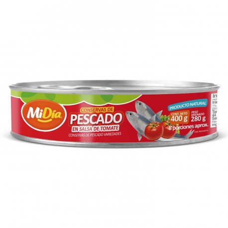 Sardinas salsa de Tomate MiDía 400g.