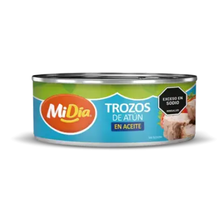 Atún Trozos Aceite MiDía 140Gr