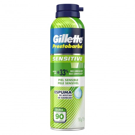 Gillette Prestobarba Sensitive Espuma De Afeitar 150 g