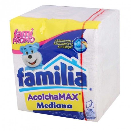 Servilletas Familia Acolchamax Medianas X 100 Unidades