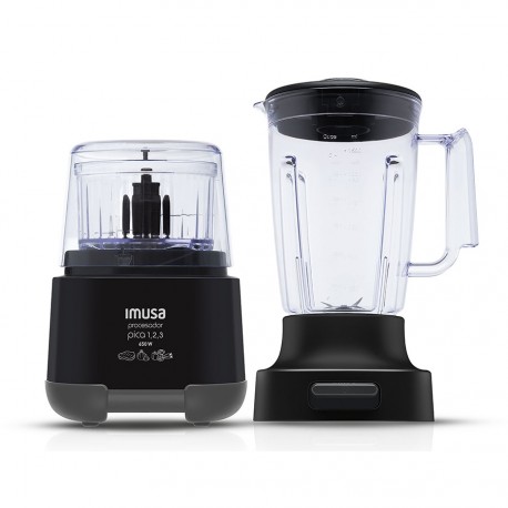 Procesador de Alimentos Imusa Pica 123 + Vaso Negro