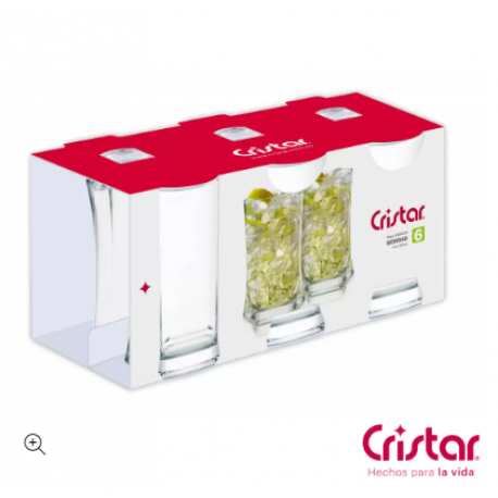 Vaso Cristar Vivaldi Pague 4 Lleve 6