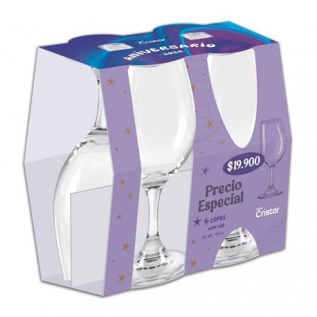 Set Copa Cristar Vino Rioja