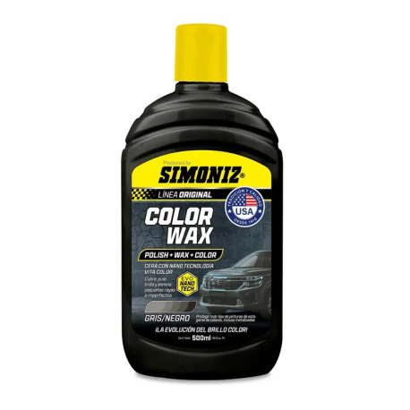 Cera Color WAX SIMONIZ con Nano Tecnología Negro 500 ml