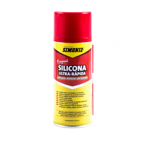 Silicona Ultra Rápida Simoniz en Aerosol Fresa 354ml