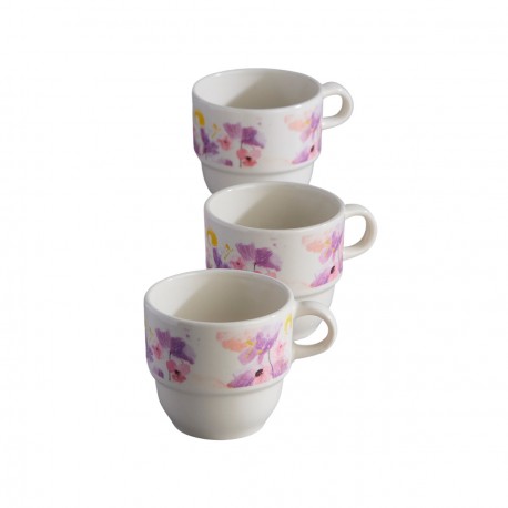 Set 3 Pocillos Té Vajillas Corona Rosetta 201.4ml
