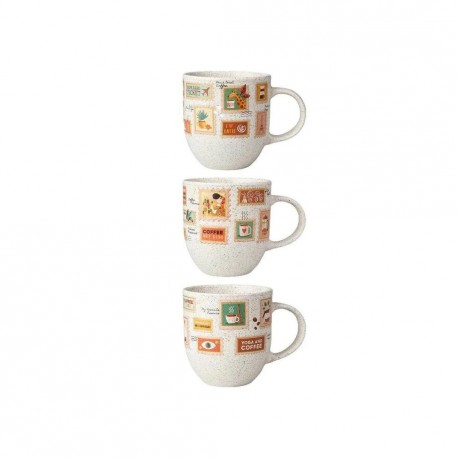 Mug 397.1cc Estampilla De Café Corona
