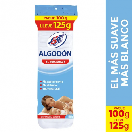 Algodón Purificado JGB Bolsa X 125gr