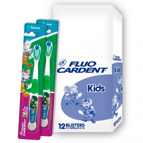 Cepillo Dental Fluocardent Kids 12 Unidades