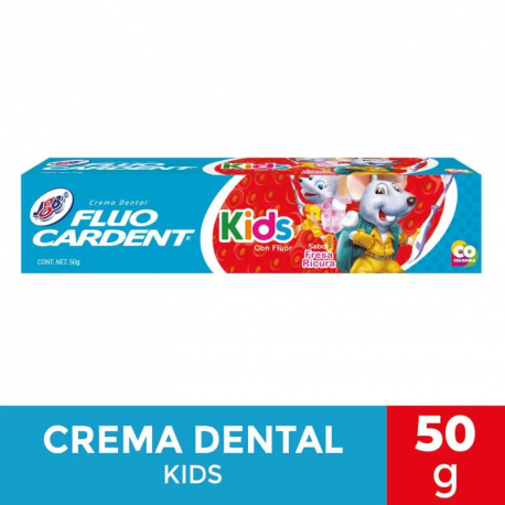 Crema Dental Fluocardent Kids con Fluor x 50 g