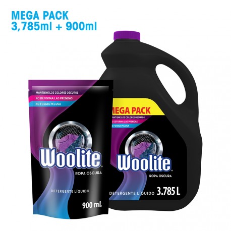 Detergente Liquido Woolite Negro x3785ml+900ml