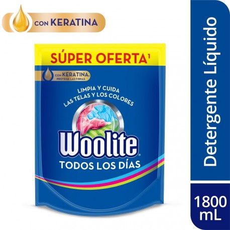 Detergente Woolite líquido Todos Los Días 1.8L