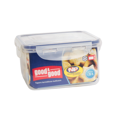 Taper Good & Good Cuadrado 1250 ml