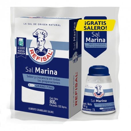 Sal Refisal Marina X 800gr. Gratis Salero X 115gr