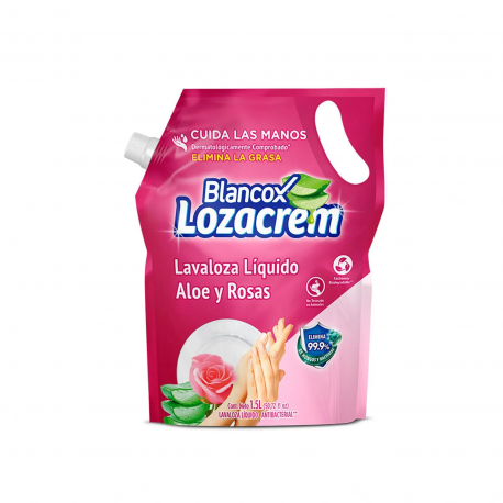 Lavaloza Liquido Loza Crem Aloe Rosas Doypack X 1.5 Litros