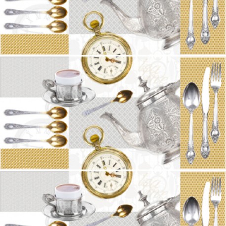 Corona Decorados Base Decorada Tea Time Multicolor
