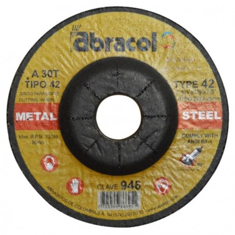 Discos  Corte4/2 * 1/8 Abracol