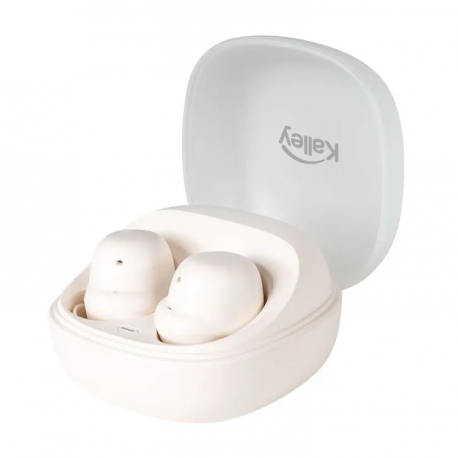 Audífonos Kalley Inalámbricos Bluetooth In Ear K-AUDC Crema