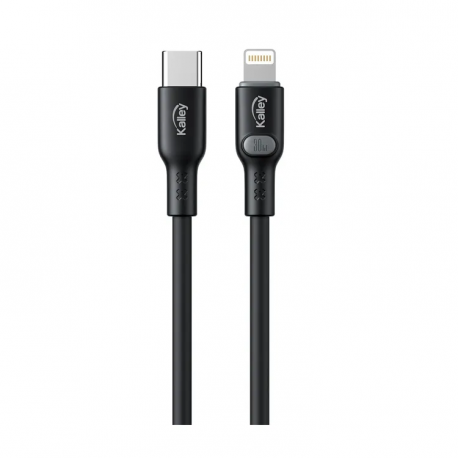 Cable KALLEY USB-C a Lightning de 1.0 Metro Negro