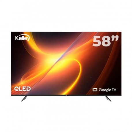 Televisor Kalley 58" Pulgadas 147cm K-GTV58UHDQ 4K-UHD QLED Smart TV Google