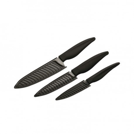 Set x 3 Cuchillos KALLEY Cerámica negros K-HCC3N