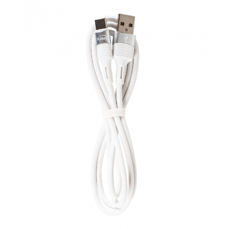 Cable Kalley USB a Lightning de 2 Metros Liso Blanco