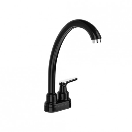 Linea Grival Llave Lavaplatos + Acople Palanca Nogal Negro Pqte X3
