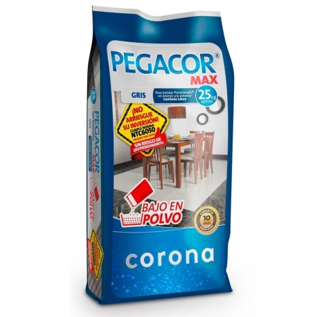 Pegacor Corona Max Gris X 25Kg