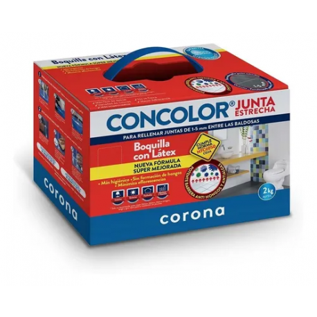 Boquilla Concolor Corona junta estrecha taupe x 2kg 