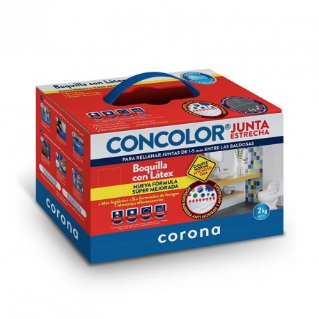 Boquilla Corona Concolor Junta Estrecha Gris Cemento X 2Kg