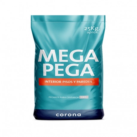 MegaPega Corona Ceramico Gris x 25 Kg